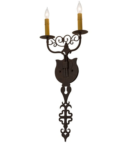 2nd Ave Lighting Merano 11" Wide 2 Light Wall Sconce in Cajun Spice Finish