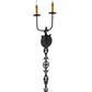 2nd Ave Lighting Merano 11" Wide 2 Light Wall Sconce in Gunmetal Finish