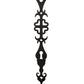 2nd Ave Lighting Merano 11" Wide 2 Light Wall Sconce in Old Wrought Iron Finish