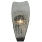 2nd Ave Lighting Metro Fusion 5.75" Crystal Clear Glass Wall Sconce