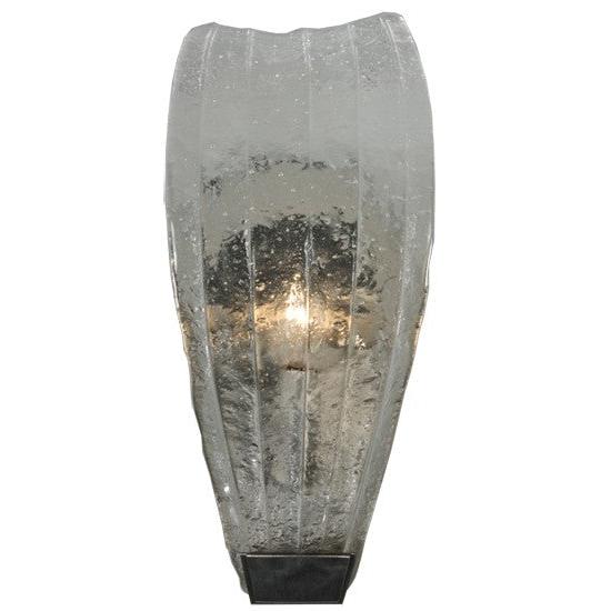 2nd Ave Lighting Metro Fusion 5.75" Crystal Clear Glass Wall Sconce