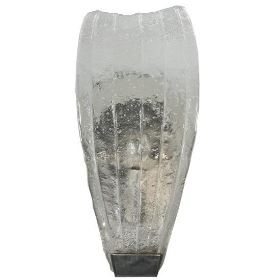 2nd Ave Lighting Metro Fusion 5.75" Crystal Clear Glass Wall Sconce