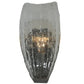 2nd Ave Lighting Metro Fusion 5.75" Crystal Clear Glass Wall Sconce