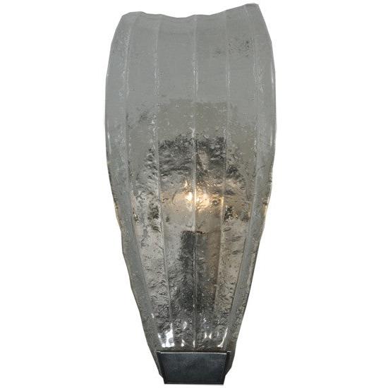 2nd Ave Lighting Metro Fusion 5.75" Crystal Clear Glass Wall Sconce
