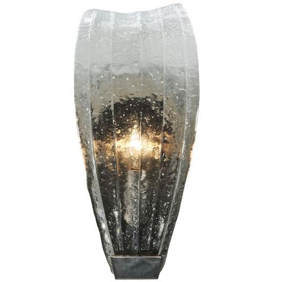 2nd Ave Lighting Metro Fusion 5.75" Crystal Clear Glass Wall Sconce