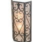 2nd Ave Lighting Mia 12" Wall Sconce in Antique Iron Gate Finish