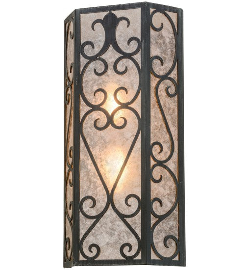 2nd Ave Lighting Mia 12" Wall Sconce in Antique Iron Gate Finish
