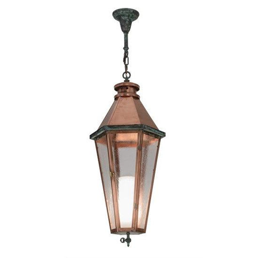 2nd Ave Lighting Millesime 14" Lantern Pendant With Raw Copper Finish