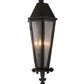 2nd Ave Lighting Millesime 14" Lantern Wall Sconce in Blackwash Finish