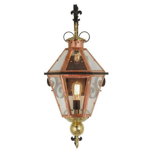 2nd Ave Lighting Millesime 14" Lantern Wall Sconce in Copper And Raw Brass Finish