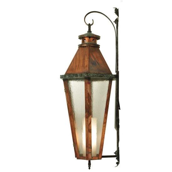 2nd Ave Lighting Millesime 14" Lantern Wall Sconce in Vintage Copper Verdi Brass Finish
