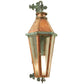 2nd Ave Lighting Millesime 14" Lantern Wall Sconce in Vintage Copper Verdi Brass Finish