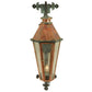 2nd Ave Lighting Millesime 14" Wide Lantern Wall Sconce in Raw Copper And Verdigris Finish
