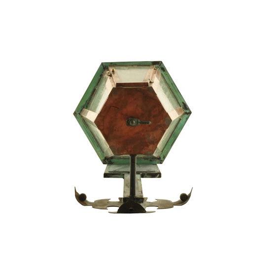 2nd Ave Lighting Millesime 14" Wide Lantern Wall Sconce in Raw Copper And Verdigris Finish