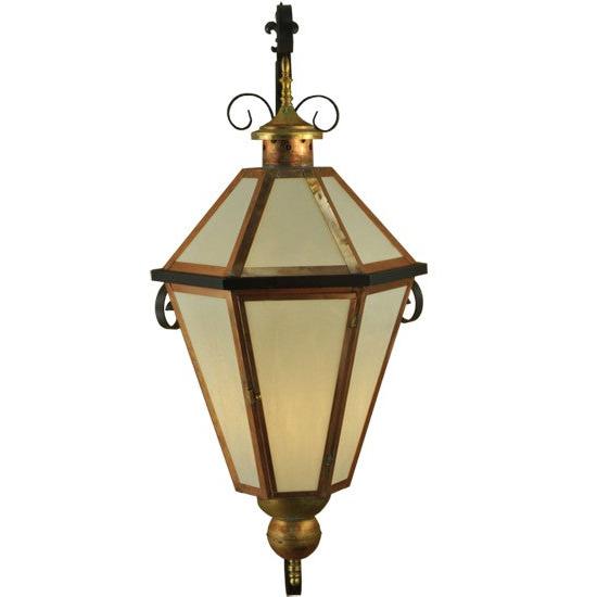 2nd Ave Lighting Millesime 20" Wide Lantern Wall Sconce in Copper And Timeless Bronze