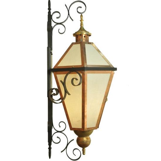 2nd Ave Lighting Millesime 20" Wide Lantern Wall Sconce in Copper And Timeless Bronze