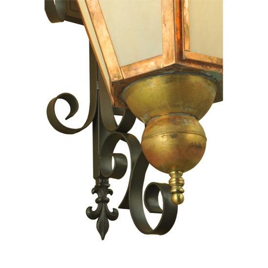 2nd Ave Lighting Millesime 20" Wide Lantern Wall Sconce in Copper And Timeless Bronze