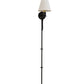 2nd Ave Lighting Minaret Left 8" 1-Light Wide Wall Sconce in Wrought Iron Finish