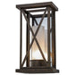 2nd Ave Lighting Mirror Cross 8.5" Wall Sconce in Gilded Tobacco Finish