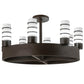 2nd Ave Lighting Molle 48" Wide 8 LT Cilindro Chandelier in Cafe Noir Finish