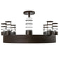 2nd Ave Lighting Molle 48" Wide 8 LT Cilindro Chandelier in Cafe Noir Finish