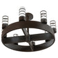 2nd Ave Lighting Molle 48" Wide 8 LT Cilindro Chandelier in Cafe Noir Finish