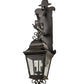 2nd Ave Lighting Monaco 9" Lantern Wall Sconce in Smoke Finish