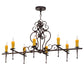 2nd Ave Lighting Monica 48" Long 8 LT Oblong Chandelier in Mahogany Bronze