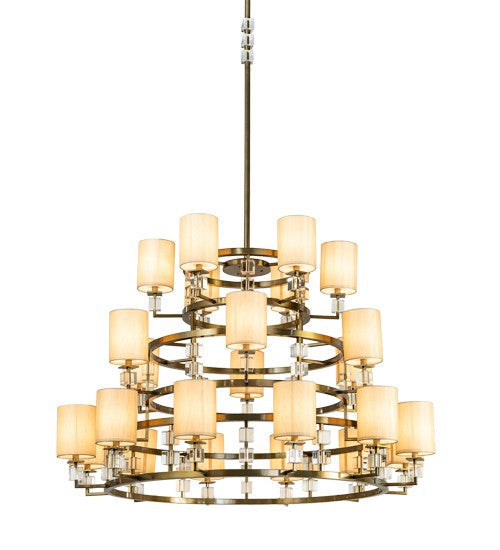 2nd Ave Lighting Montecito Ritz 60" Wide 24-Light Chandelier in Brass Powder Coat Finish