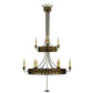 2nd Ave Lighting Montgomery 48" 2 Tier Chandelier in Dark Smoke Finish
