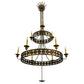 2nd Ave Lighting Montgomery 48" 2 Tier Chandelier in Dark Smoke Finish