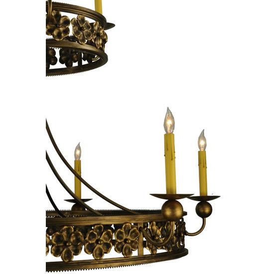 2nd Ave Lighting Montgomery 48" 2 Tier Chandelier in Dark Smoke Finish