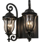 2nd Ave Lighting Monticello 33" Wide 2 Light Wall Sconce in Satin Black