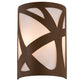 2nd Ave Lighting Mosaic 8" Wide Wall Sconce in Rustic Iron Finish