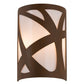 2nd Ave Lighting Mosaic 8" Wide Wall Sconce in Rustic Iron Finish