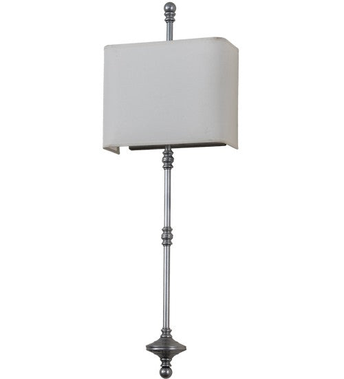 2nd Ave Lighting Muirfield 10" Wide ADA Wall Sconce in Weatherable Silver Finish