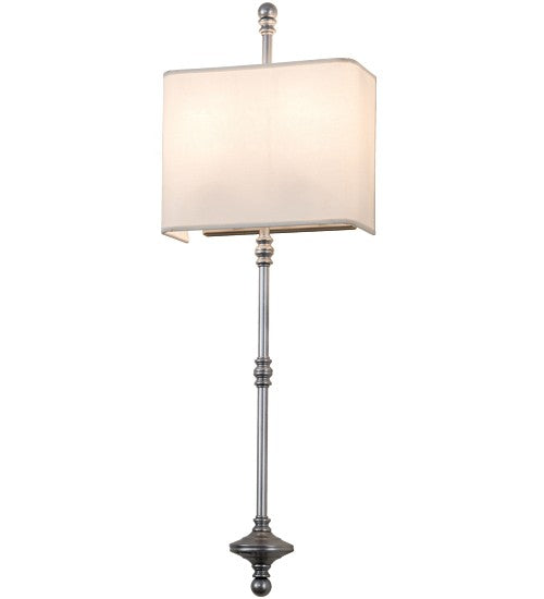 2nd Ave Lighting Muirfield 10" Wide ADA Wall Sconce in Weatherable Silver Finish