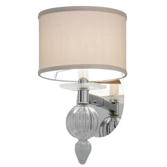 2nd Ave Lighting Murano 8" Bauble Wall Sconce With Polished Nickel Finish
