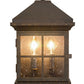 2nd Ave Lighting Myles 8" Lantern Wall Sconce in Gilded Tobacco Finish