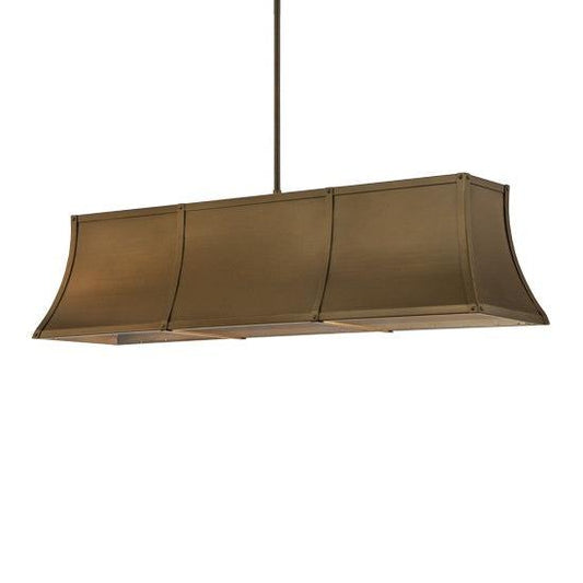 2nd Ave Lighting Nadine 64" Long Oblong Pendant in Brown Metallic Finish