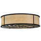 2nd Ave Lighting Nautilus 60" Flushmount in Blackwash Finish