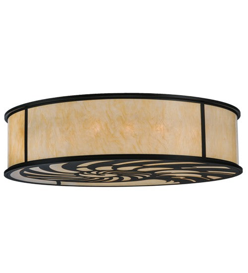 2nd Ave Lighting Nautilus 60" Flushmount in Blackwash Finish