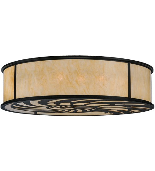 2nd Ave Lighting Nautilus 60" Flushmount in Blackwash Finish