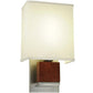 2nd Ave Lighting Navesink 8.25" Wall Sconce With Mahogany Wood Finish