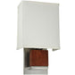 2nd Ave Lighting Navesink 8.25" Wall Sconce With Mahogany Wood Finish
