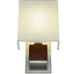 2nd Ave Lighting Navesink 8.25" Wall Sconce With Mahogany Wood Finish