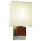 2nd Ave Lighting Navesink 8.25" Wall Sconce With Mahogany Wood Finish