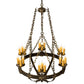 2nd Ave Lighting Neapolis 32" Wide 18 Light Chandelier in Florentine Gold Finish