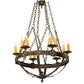 2nd Ave Lighting Neapolis 32" Wide 18 Light Chandelier in Florentine Gold Finish