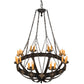 2nd Ave Lighting Neapolis 60" Wide 24 Light Chandelier in Flemish Finish With Highlights